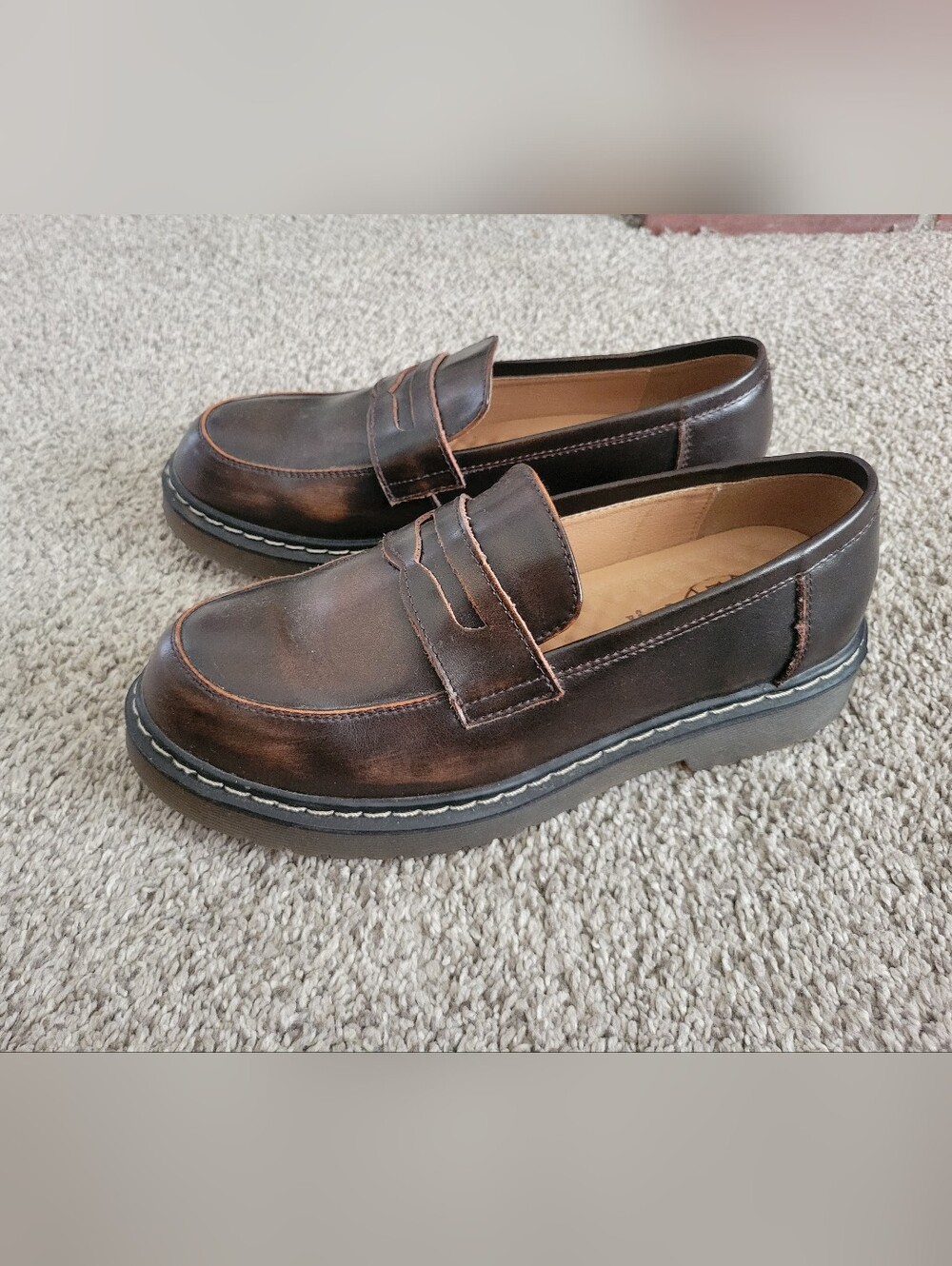 Brown Leather Loafers - Picture 2 of 4